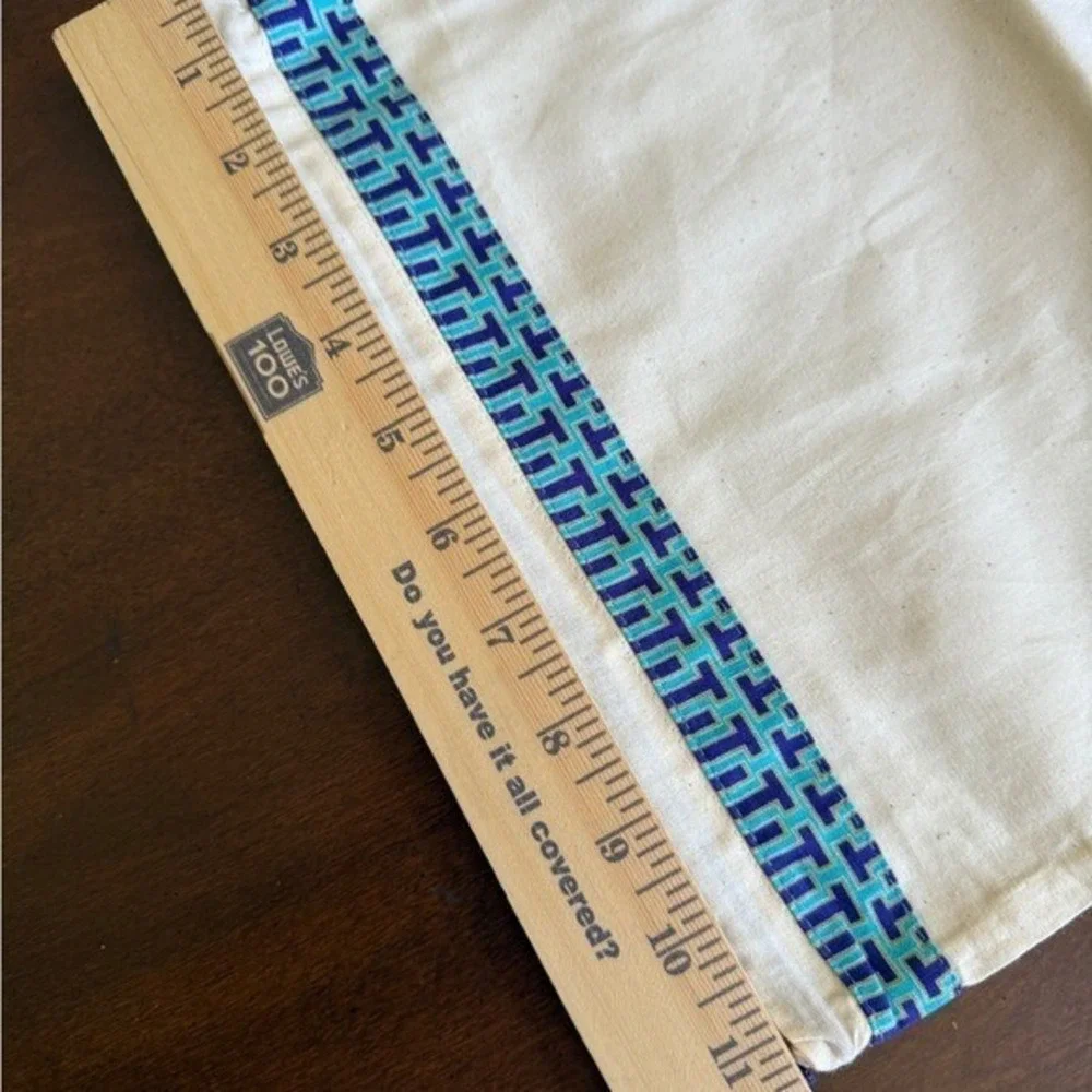 Tory Burch Dust Bag Womens Shoe‎ Dust Bag Cream Logo Trim Charm Luxury Designer